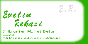 evelin rekasi business card